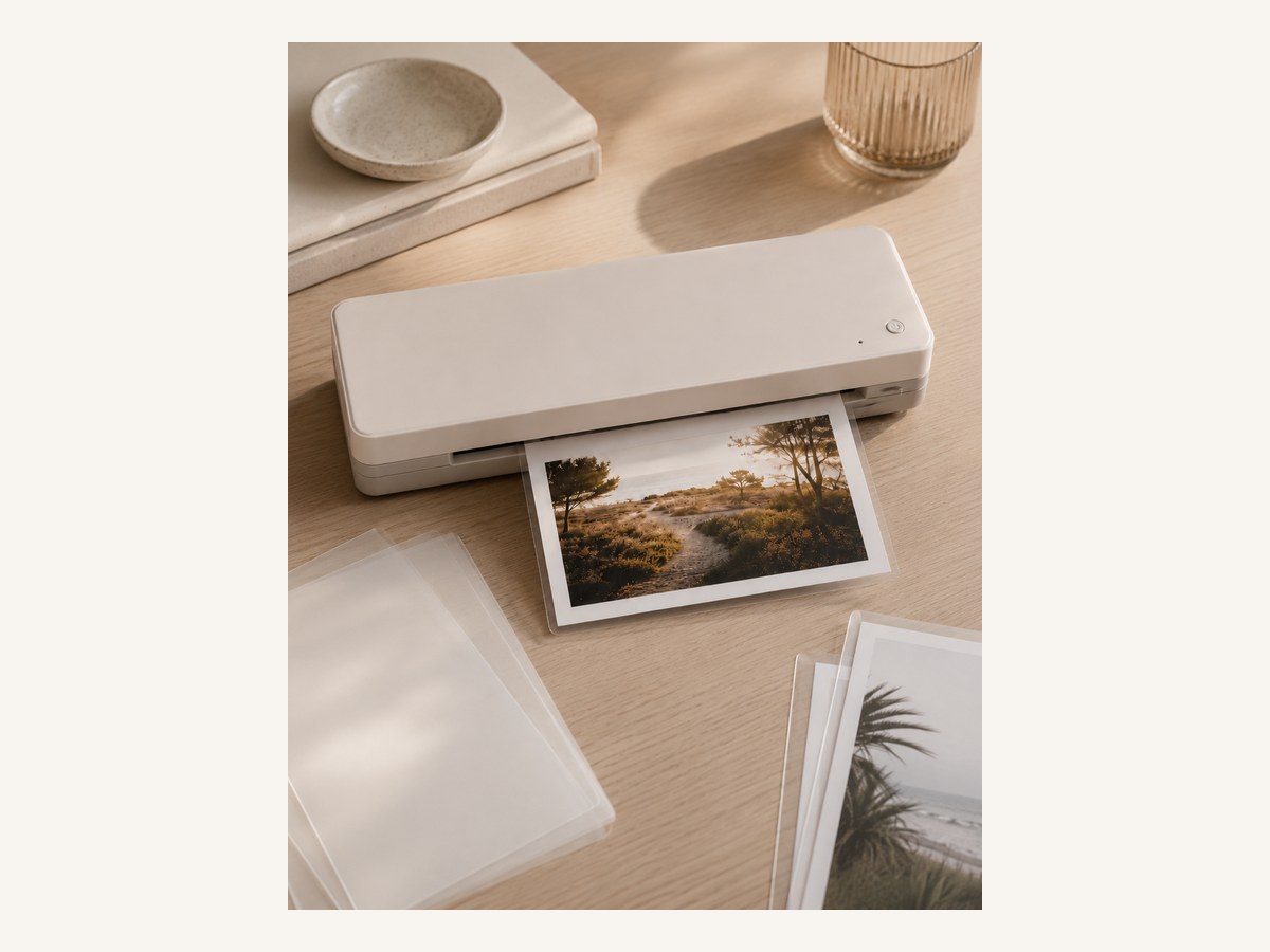 Laminatore con pellicole detail